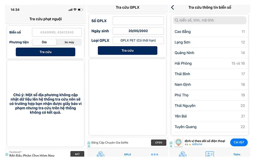 Cách tra cứu vi phạm giao thông bằng phần mềm tra cứu 