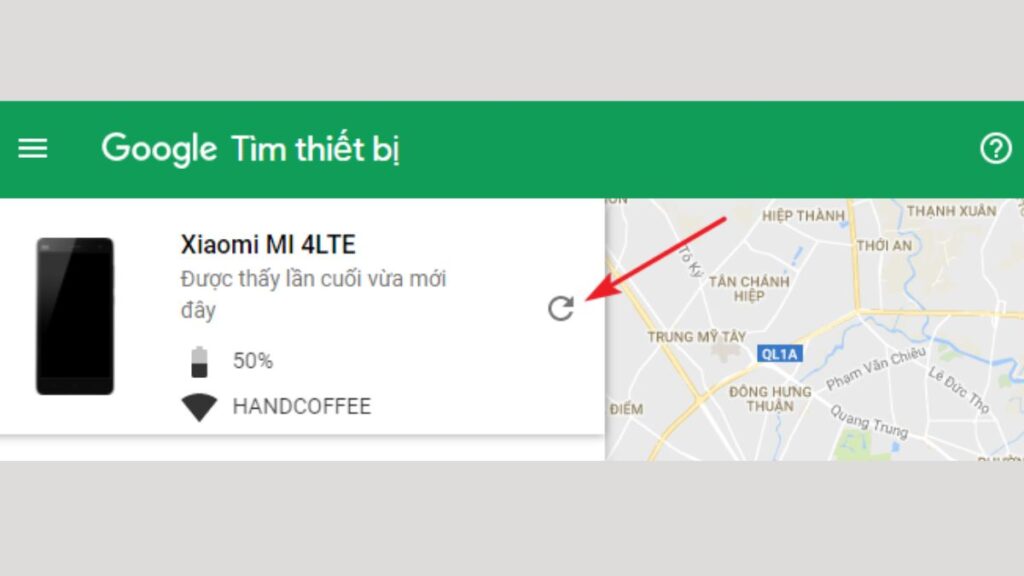 Bạn sẽ được truy cập vào giao diện của Find My Device qua tài khoản Google mà bạn cung cấp