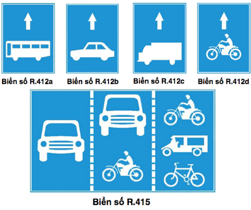 Phân chia làn đường cho các phương tiện giao thông