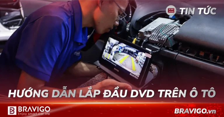 hưỡng dẫn cách lắp đầu dvd trên xe ô tô