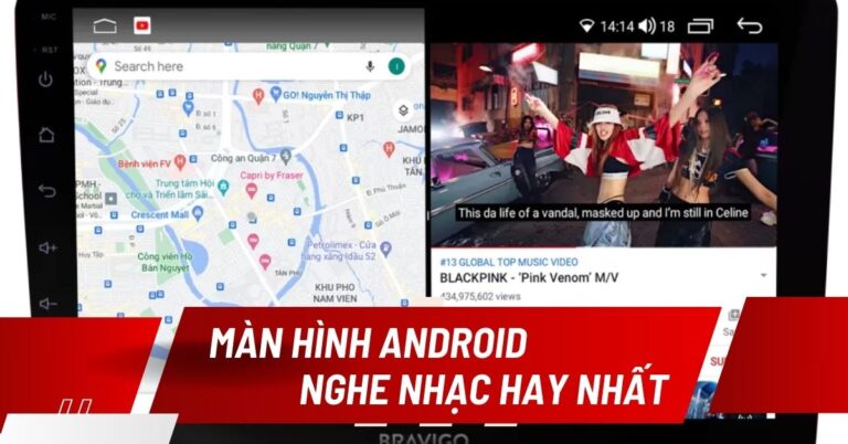 màn hình android nghe nhạc hay nhất