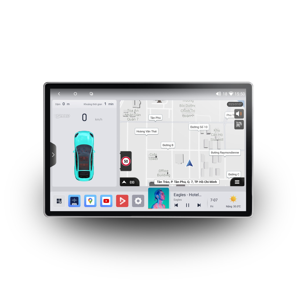 Màn hình android ô tô 13 inch