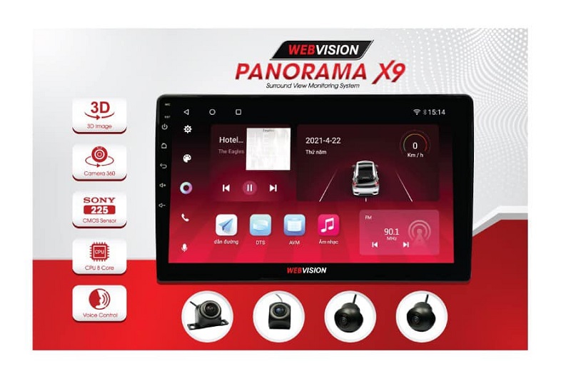 Màn hình android Webvision Panorama X9