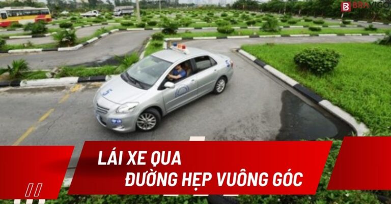 mẹo lái xe qua đường hẹp vuông góc