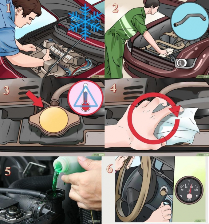 các bước thay nước làm mát