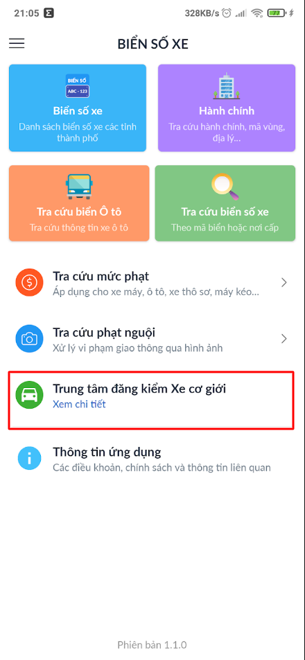 Tìm kiếm trung tâm kiểm định gần nhất