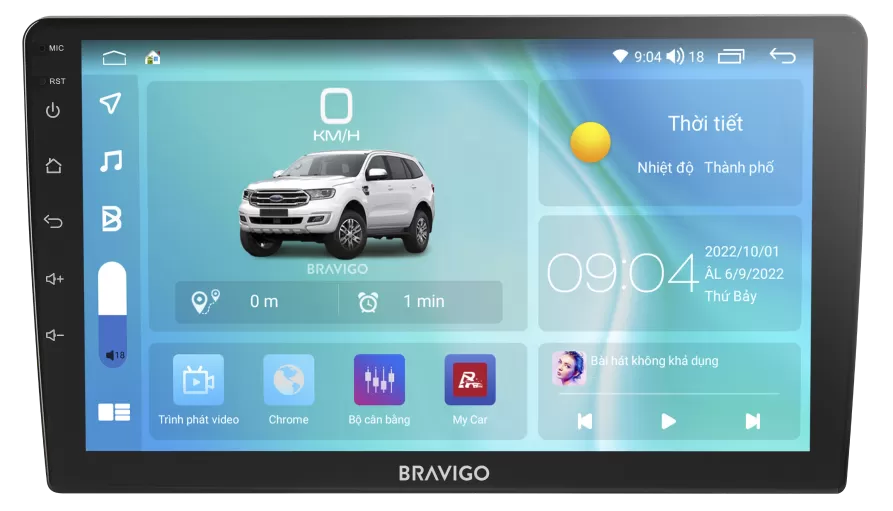 màn hình android cho xe Altis