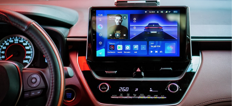 màn hình android cho xe Toyota Cross
