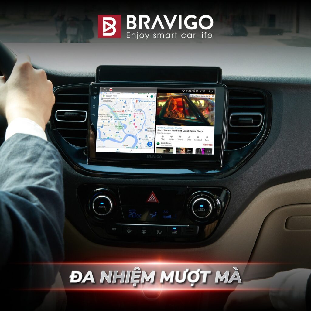 màn hình android cho xe Chevrolet Colorado